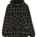 Клетчатая куртка с капюшоном