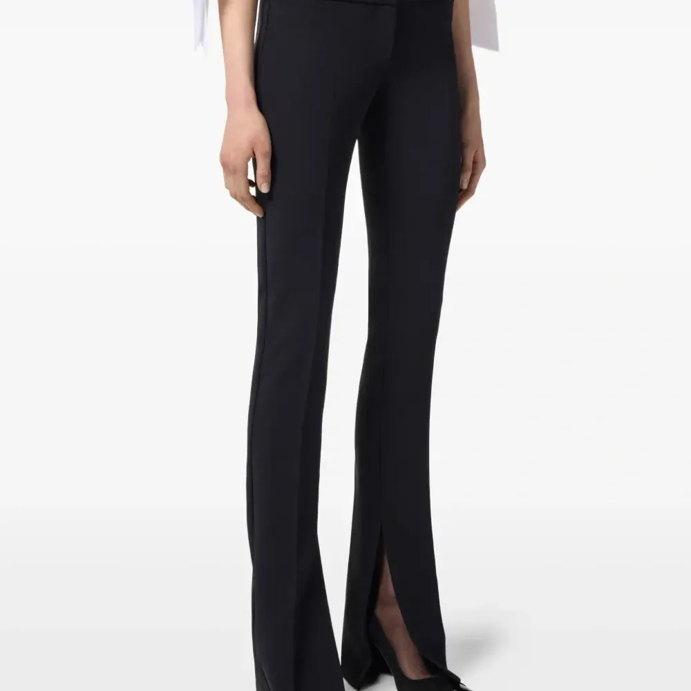 Брюки прямого кроя с кристаллами