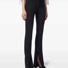 Брюки прямого кроя с кристаллами