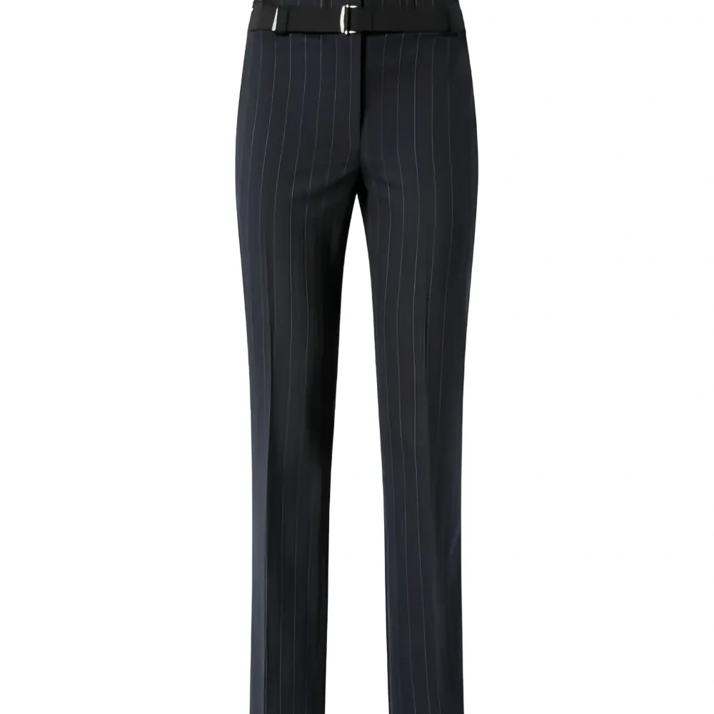 Брюки с ремнём и в полоску