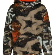 худи с камуфляжным принтом