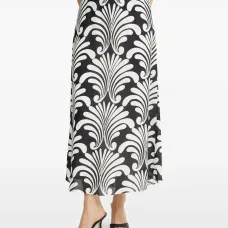 Юбка миди с цветочным принтом Юбка миди с цветочным принтом