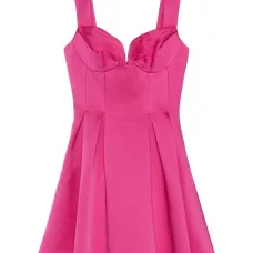 платье мини с вырезом в форме сердца