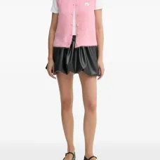 Кардиган на пуговицах без рукавов