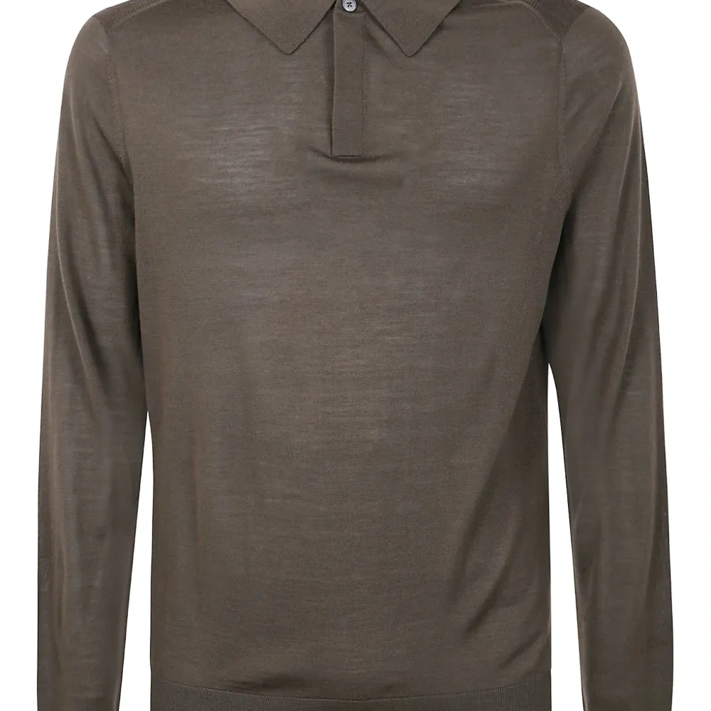 рубашка поло с длинными рукавами