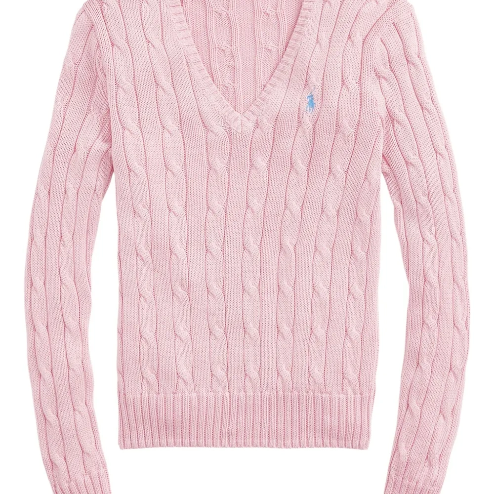 Вязаный свитер с V-образным вырезом