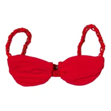 топ бикини с плетеными бретелями