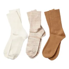 комплект из трех пар носков из органического хлопка