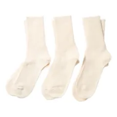 Комплект из трех пар носков в рубчик