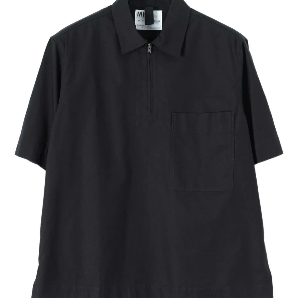 рубашка с воротником на молнии