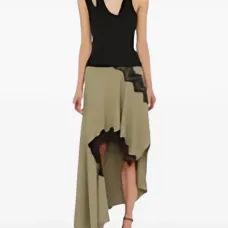 топ в рубчик на одно плечо топ в рубчик на одно плечо