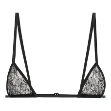 Бюстгальтер с треугольными чашками и кружевом