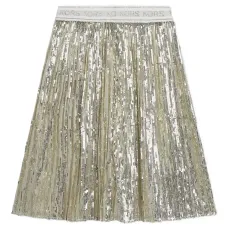 Плиссированная юбка с пайетками