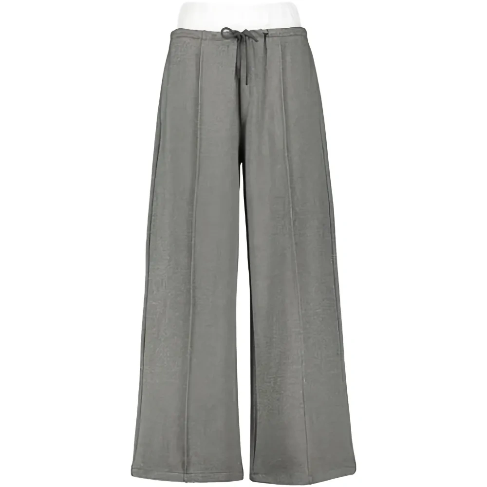 Широкие брюки со вставками