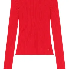 топ в рубчик с открытыми плечами