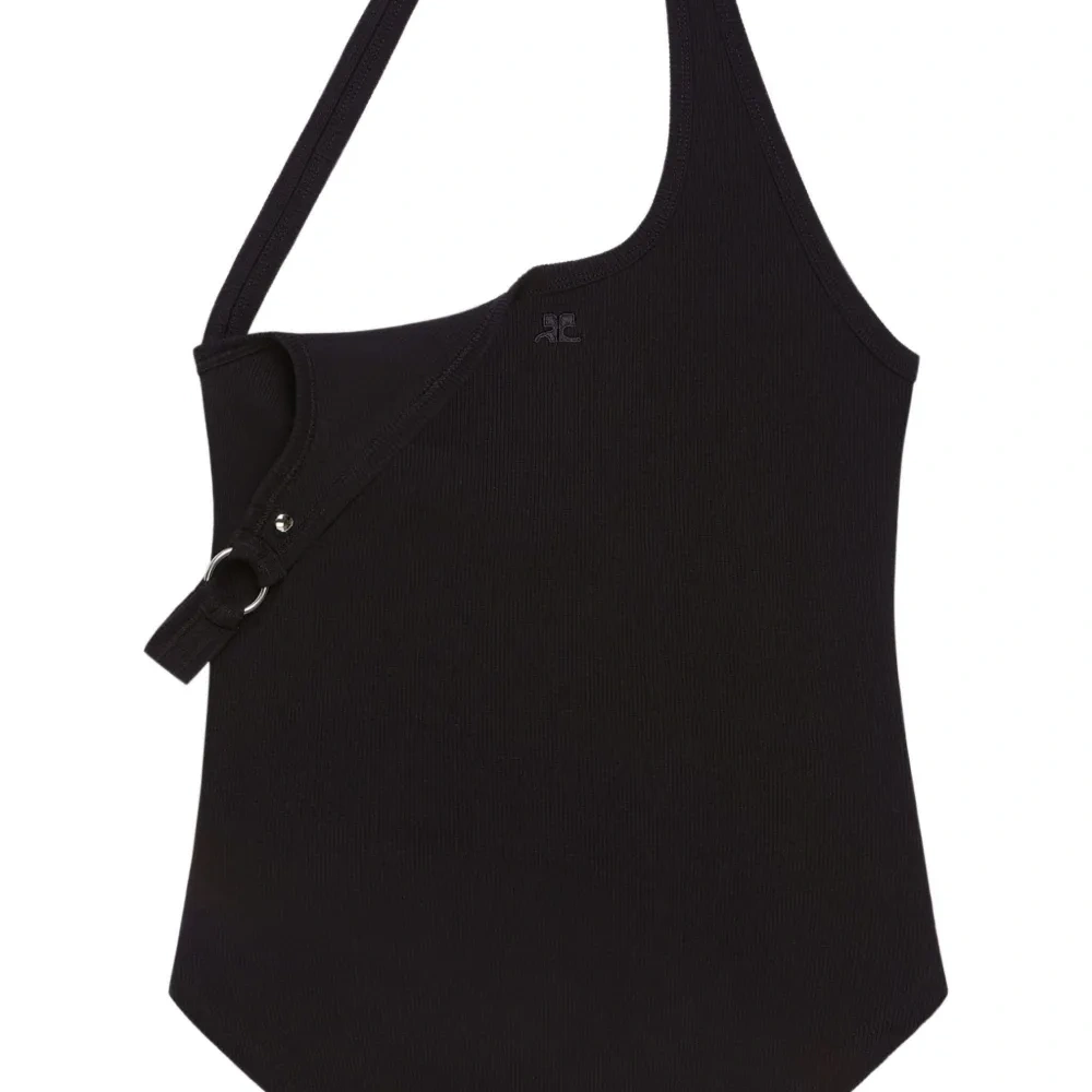 топ асимметричного кроя с бретелями