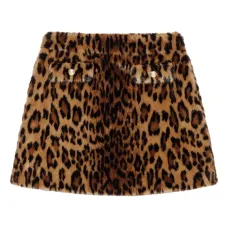 Мини-юбка с леопардовым принтом