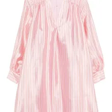 полосатое платье Yorando с V-образным вырезом