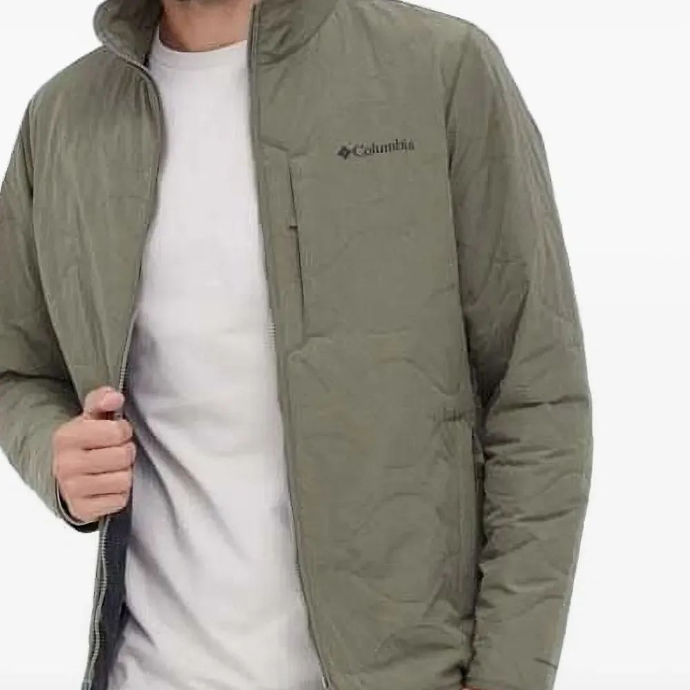 Стеганый пуховик на молнии