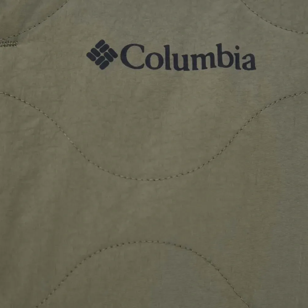 Стеганый пуховик на молнии