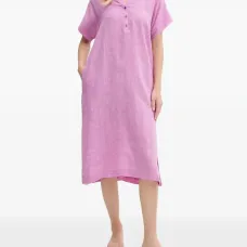 Ночная рубашка с короткими рукавами и застежкой на пуговицы