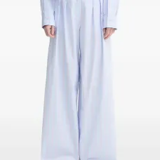 Брюки в тонкую полоску