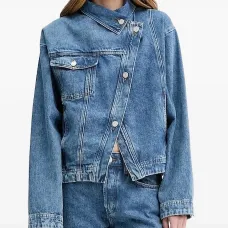 Джинсовая куртка Kirsten асимметричного кроя