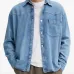 Джинсовая рубашка с накладными карманами