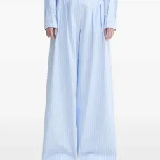 Брюки в тонкую полоску