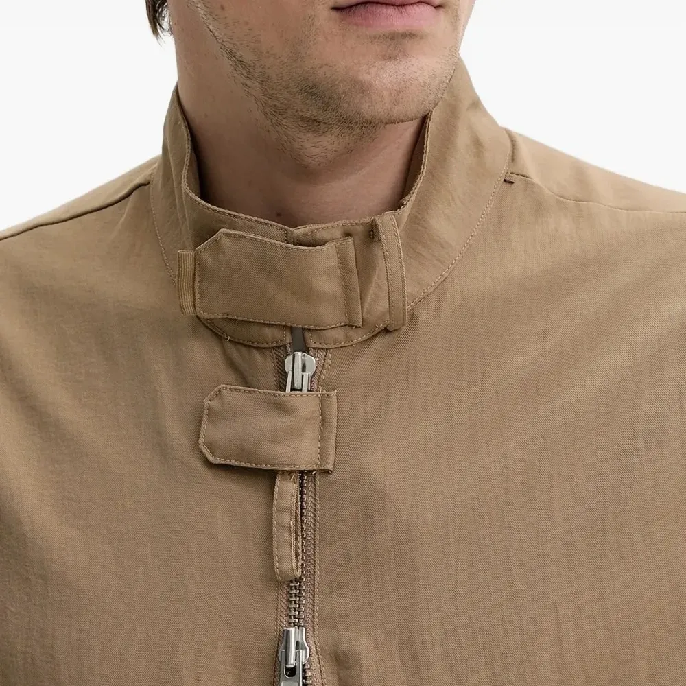 Куртка на молнии с манжетами в рубчик Куртка на молнии с манжетами в рубчик