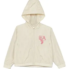 Куртка с капюшоном и логотипом