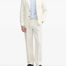 Льняная рубашка в полоску