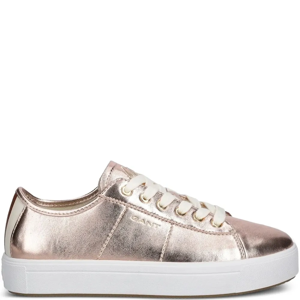 Кроссовки с эффектом металлик