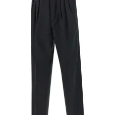 брюки строгого кроя со складками