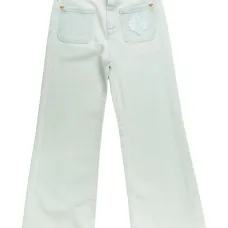 джинсы с вышивкой