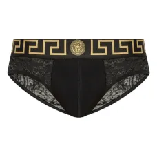 кружевные трусы-брифы с узором Grecca