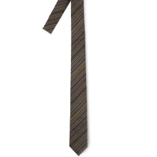 шелковый галстук в полоску