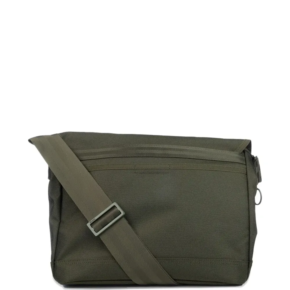 Сумка-мессенджер с нашивкой-логотипом