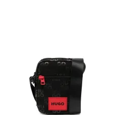 Сумка на плечо с нашивкой-логотипом