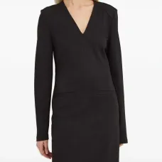 Платье мини с V-образным вырезом