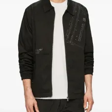 Куртка-рубашка на молнии с принтом