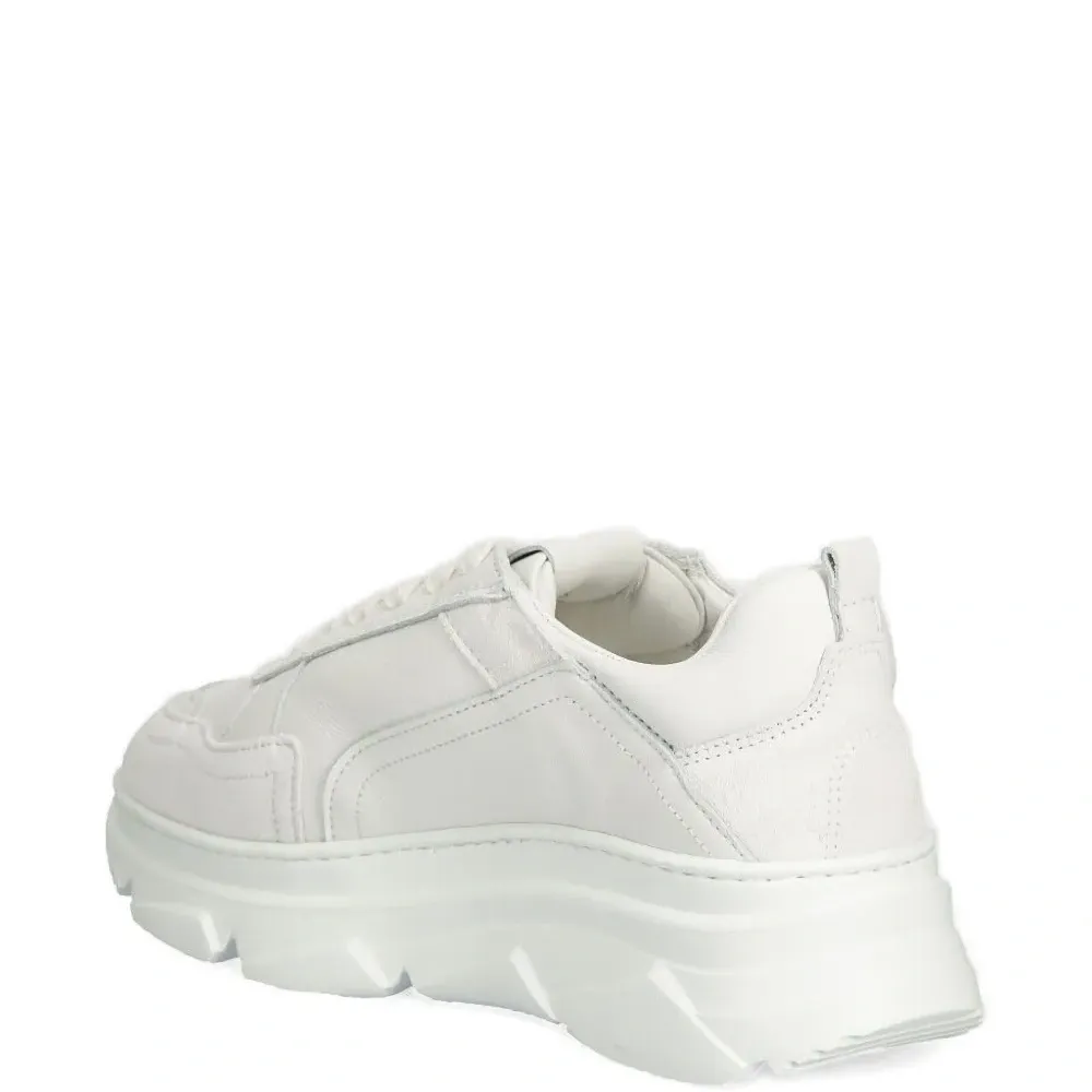 Кроссовки на платформе с кожаными вставками