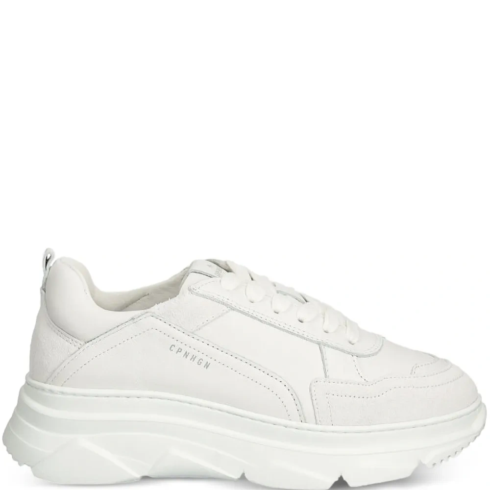 Кроссовки на платформе с кожаными вставками