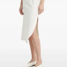 Юбка миди с разрезом