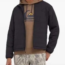 Стеганая куртка с высоким воротником