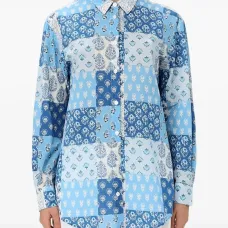 Рубашка Brigitte в технике пэчворк