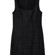 Платье мини с цветочным кружевом