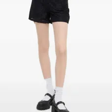 Шорты с цветочным кружевом Шорты с цветочным кружевом