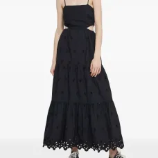 Ярусное платье макси с вышивкой Ярусное платье макси с вышивкой