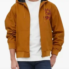 Куртка с капюшоном и графичным принтом